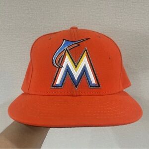 Miami Marlins New Era 59Fifty Size 7 3/8 MLB Hat Cap Authentic Official On Field
